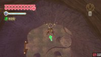 Return to the Eldin Volcano underground area and dive to this ledge.