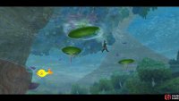 Group 1: Leap off the Great Tree onto the nearby lilypad.