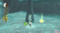 6. Run past the Watchers again, going around the wall on the left. Run up to the tree and roll into it to dislodge this tear.
