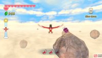 Octoroks will shoot homing rocks at you when you fly close.