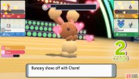 During the dance part, you can press X to use a Contest Move.
