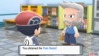 Professor Rowan will give you the Poké Radar alongside the National Dex.