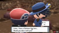 As thanks, Riley will give you a Pokémon Egg.