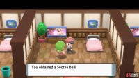 The Soothe Bell makes Pokémon more friendly.