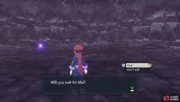 Investigate the center of the cavern to get this message.