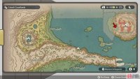 Firespit Island is located towards the far north-east.