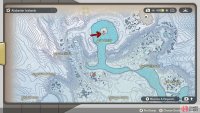 Your destination is the located atop the mountains to the far north.