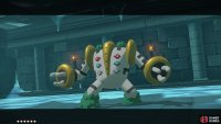Regigigas seems annoyed that you disturbed its slumber.