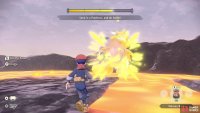 This will stop Arcanine’s flame pillar attack and stun it.
