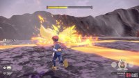 The first thing it’ll do is slam the center of the arena, leaving behind a vortex of flames.
