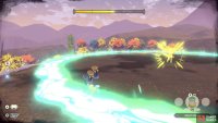 Dodge into the energy wave to come out unscathed.
