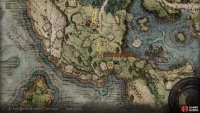 You can refer to your map to see the path of the Tarnished, indicated by the representation of the light pointing northward from Sites of Grace here.