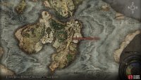 The location of the Barricade Shield Ashes of War in the Weeping Peninsula, where the Night’s Cavalry patrols.
