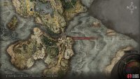 The location of the Impaler’s Catacombs in the northeast of Weeping Peninsula.