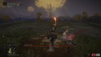 You can kill the small enemy groups on the bridge to replenish flasks if necessary.
