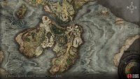 The location of the Mighty Shot Ash of War, just north of the Castle Morne Rampart Site of Grace.