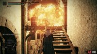 Be wary of Fire Pot throwing enemies as you ascend through the wine cellar.