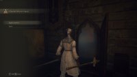 You will find the mirror in the room to the right of Smithing Master Hewg.