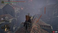 Jump over to the roof to the southeast and then jump up to the higher roof.
