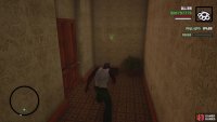 This crate is at the end of the hallway upstairs