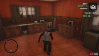 This crate is downstairs, in the room off to the side