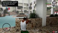Continue hiding behind the planter to take out the Russians in the first room