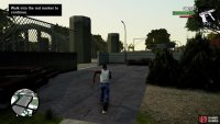 Go through this opening behind your house