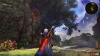 look on the wall to the left of the fishing point.