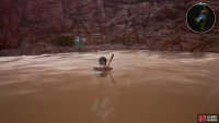 Drop into the lake to locate a Sage
