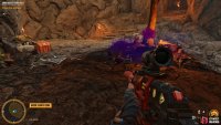 Finally, grapple down and follow the path to find the relic. 