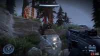 Make your way behind the enemies 