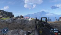 You can use the rockfaces for cover as you destroy the cannons.
