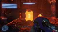 You’ll need to destroy the cooling pylons after the scene, then escape the control room before it explodes.