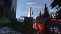 You’ll be able to see the eastern beacon just below the pillar with the skull on top.