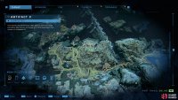 The location of the fifth Forerunner artifact, northeast of Fob Juliet.