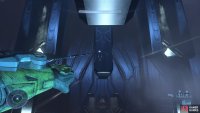 Use Grappleshot to get over the chasm where the blue bridge was before you took the power seed.