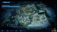 The location of the Red Tide Spartan audio log, northeast of Fob Kilo.