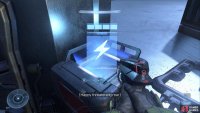You’ll find ammo crates to refill the Disruptor in the area.