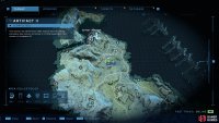The location of the second Forerunner artifact, southeast of Outpost Tremonius.