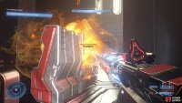 Use weapon racks and pillars to take cover from fire.