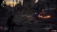 Performing a Charged Magic Shot can knock down the Bomb King giving you ample time to use a combo on the poor soul.