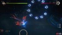 There’s a lot of smaller orbs here that will follow your movements.