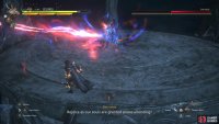 It will be followed by a horizontal slash for the second attack.