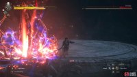 He will follow up the spinning portion by slamming his swords in the ground.