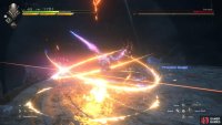 The last attack is a twin diagonal slash, after a short dash.