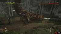 If you’re behind Fafnir and see the tail go up, it will do the tail swipe attack.
