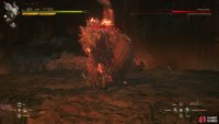 The third attack is an uppercut that knocks you into the air, should it hit.