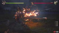 Staying away and pelting her with fireballs is ideal at the start.