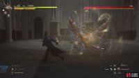 He will start the battle by doing the Arms Dash attack.