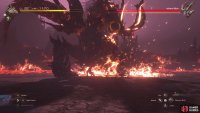 Up close, you will probably see the boss stomp its foot to cause a minor eruption.